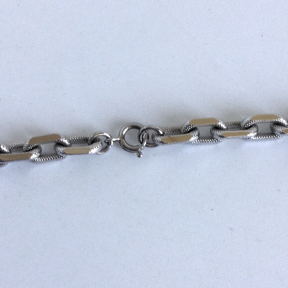 Chunky Silver Long Necklace - Picture 4 of 5